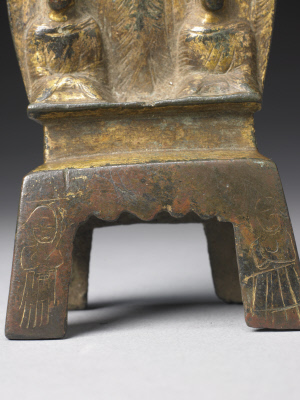 图片[2]-Li Jian made a bronze gilded Buddha statue-China Archive